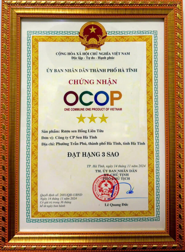 Rượu sen Hồng Liên Tửu - Ảnh 3