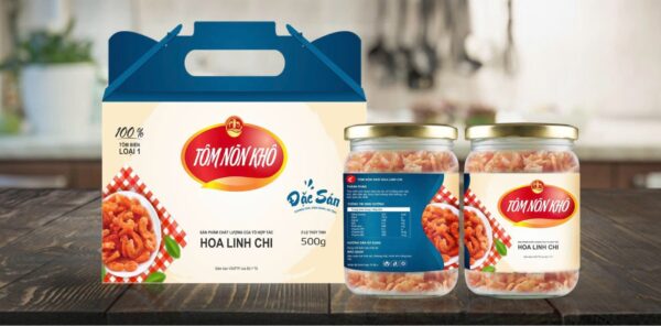 Tôm nõn Hoa Linh Chi