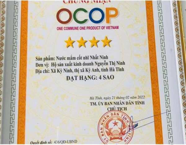 Nước mắm cốt nhĩ Nhất Ninh - Ảnh 2